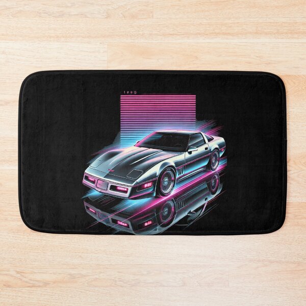 Item preview, 1990 Corvette Neon Dream Retro Art designed and sold by TheArtOfCar.