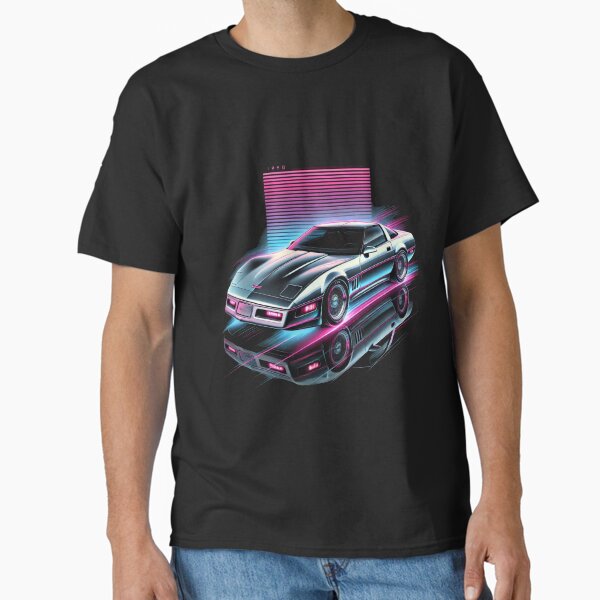 Artikel-Vorschau von 1990 Corvette Neon Dream Retro Art, designt und verkauft von TheArtOfCar.