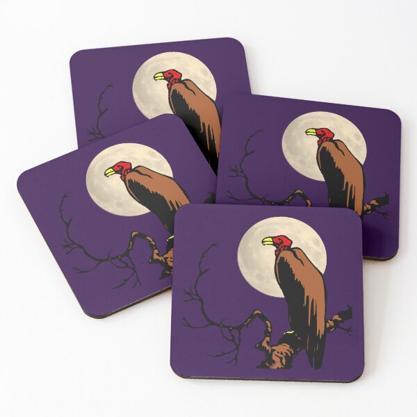 Item preview, Vintage Vulture and Moon in Night Sky designed and sold by Pixelchicken.