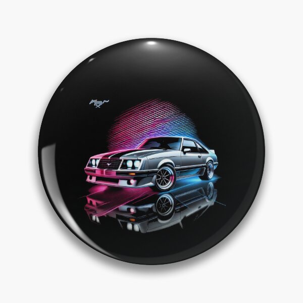 Item preview, Foxbody Mustang Neon Retrowave Art designed and sold by TheArtOfCar.