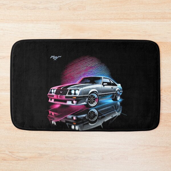 Item preview, Foxbody Mustang Neon Retrowave Art designed and sold by TheArtOfCar.