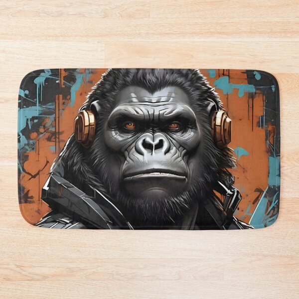 Item preview, Urban Alpha – Street Gorilla with headphones Graffiti designed and sold by SolaoLab.