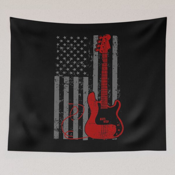 Item preview, Bass Player Gift American Pride Fender Bass American Flag designed and sold by shoppzee.