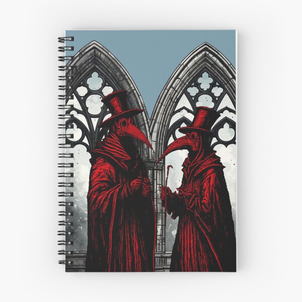 Item preview, Pair of Plague Doctors With Crow or Raven designed and sold by Pixelchicken.