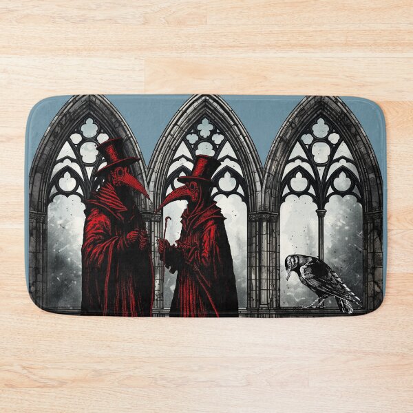 Item preview, Pair of Plague Doctors With Crow or Raven designed and sold by Pixelchicken.
