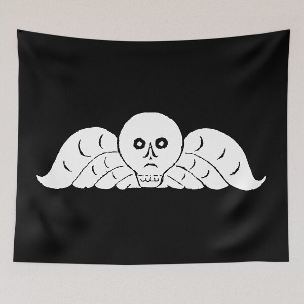 Item preview, Colonial Boston Gravestone Skull Angel designed and sold by Pixelchicken.