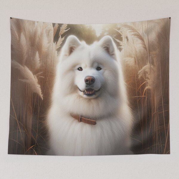 Item preview, Samoyed Dog Portrait designed and sold by Wags & Tails.
