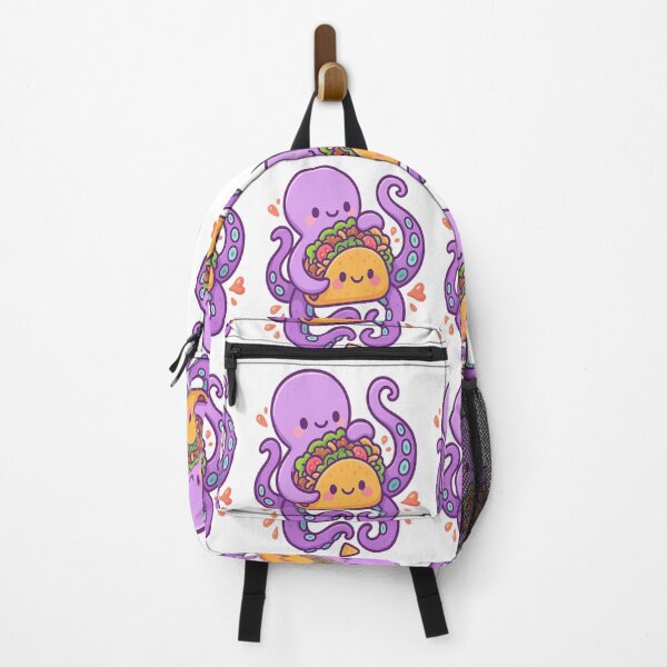 Item preview, Cute Octopus Hugging Taco – Kawaii Tentacle Food Art designed and sold by Soft rot studio.