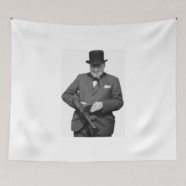 Item preview, Winston Churchill Tommy Gun designed and sold by weirdcountry.
