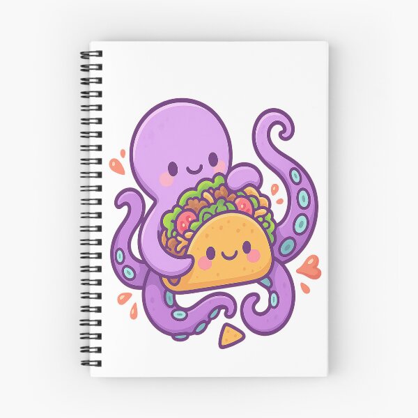 Item preview, Cute Octopus Hugging Taco – Kawaii Tentacle Food Art designed and sold by Soft rot studio.