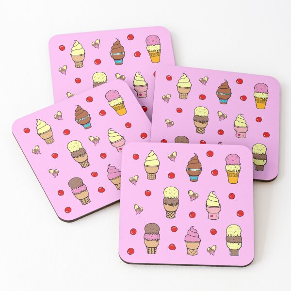 Item preview, Chocolate, Strawberry and Vanilla Ice Cream (Sticker Pack) designed and sold by Ti11iever.