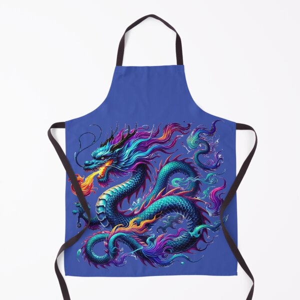 Artikelvorschau, Blaue Drachenkunst entworfen und verkauft von Uluvet Design Studio.