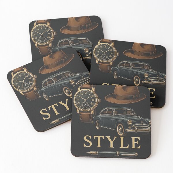 Item preview, Classic Time: Vintage Watch & Motorcycle Design” designed and sold by WasemPrint.