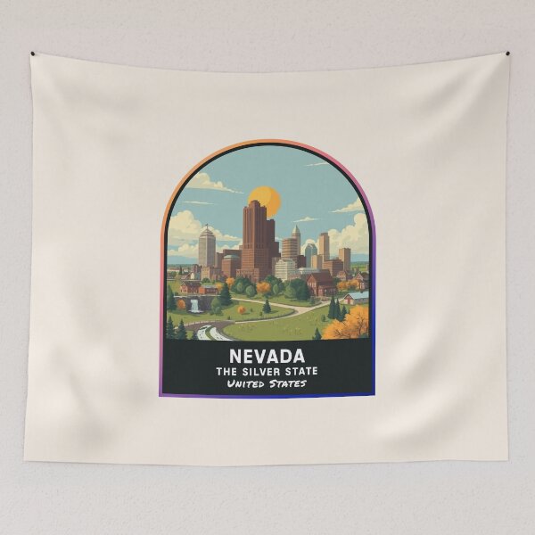 Artikelvorschau, Nevada (NV), Bundesstaat der Vereinigten Staaten von Amerika entworfen und verkauft von PinkandP.