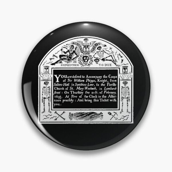Item preview, Elegant Eighteenth Century Funeral Notice Skeleton Shrouds designed and sold by Pixelchicken.