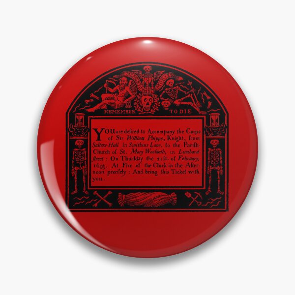 Item preview, Elegant Eighteenth Century Funeral Notice Skeleton Shrouds designed and sold by Pixelchicken.