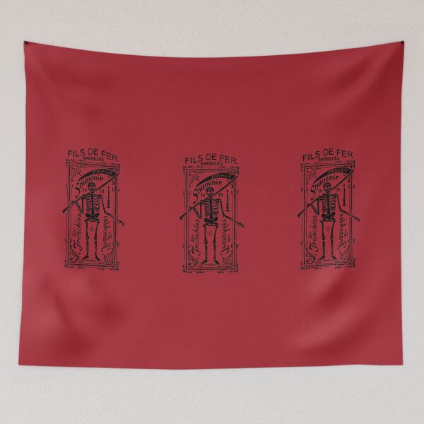 Item preview, Antique French Advertising Skeleton designed and sold by Pixelchicken.