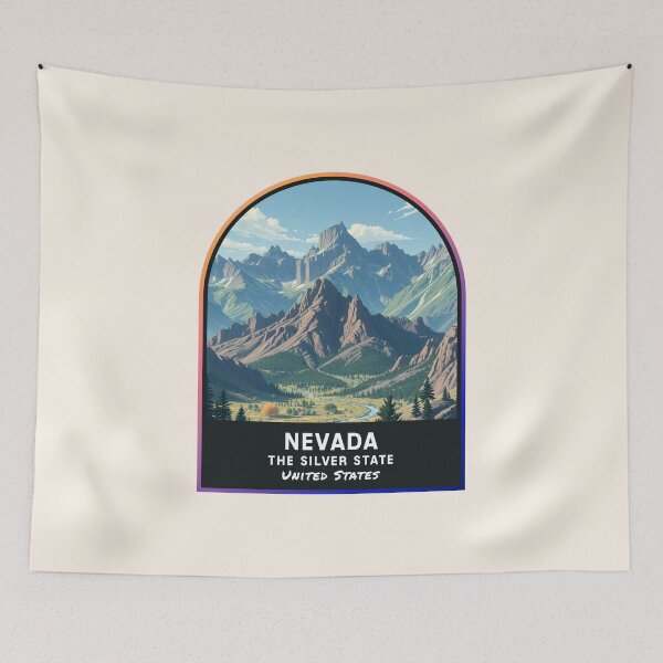 Artikelvorschau, Nevada (NV), Bundesstaat der Vereinigten Staaten von Amerika entworfen und verkauft von PinkandP.