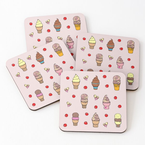 Item preview, Neapolitan Ice Cream Cartoons Sticker Pack designed and sold by Ti11iever.