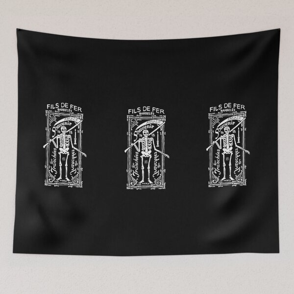 Item preview, Antique French Advertising Skeleton designed and sold by Pixelchicken.