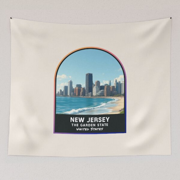 Item preview, New Jersey (NJ), State of the United States of America designed and sold by PinkandP.