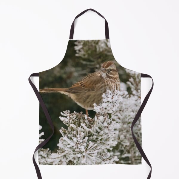 Item preview, Song Sparrow on frost covered tree 2 designed and sold by Cblifeisgood.