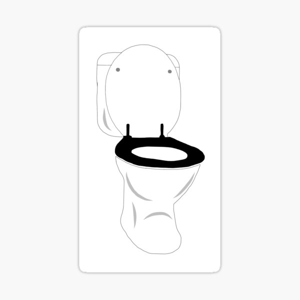Toilet Bowl Stickers Redbubble - toilet seat roblox