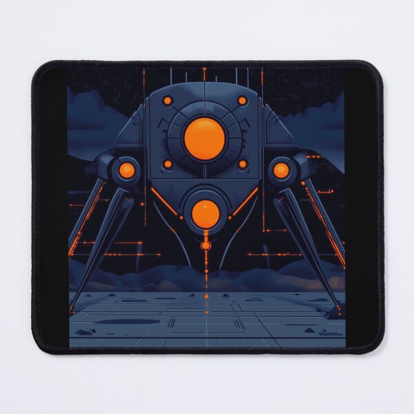 Item preview, Neon Mech Walker Sci-Fi Design designed and sold by GenXSchematic.
