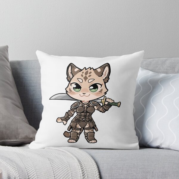 Item preview,  Chibi Mirri - Smiling Cat Warrior of the Wilds designed and sold by TheArtSculptor.