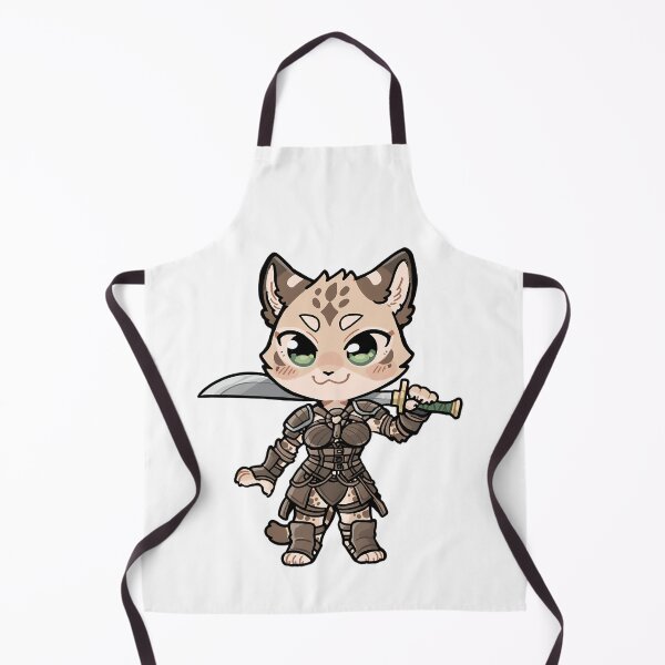 Item preview, Chibi Mirri - Smiling Cat Warrior of the Wilds designed and sold by TheArtSculptor.