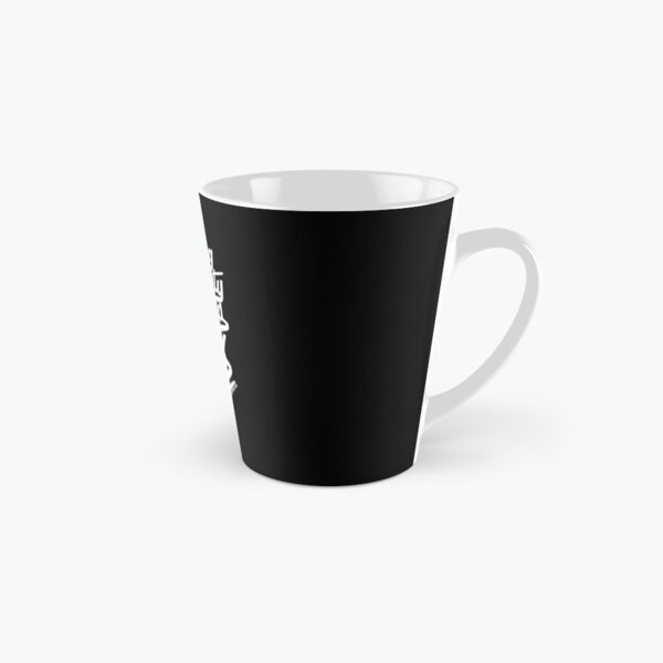 Writing in Humanity Distilled into Ink - White Text Version Tall Mug