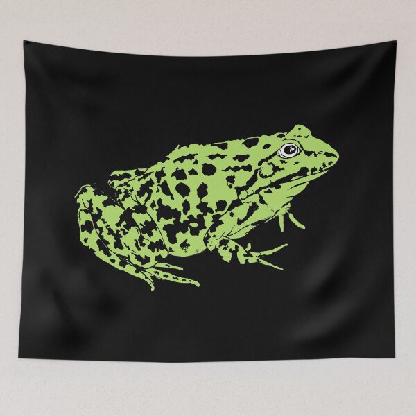 Item preview, Green and Black Garden Frog designed and sold by Pixelchicken.