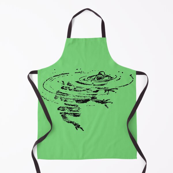 Item preview, Antique Swimming Bull Frog designed and sold by Pixelchicken.