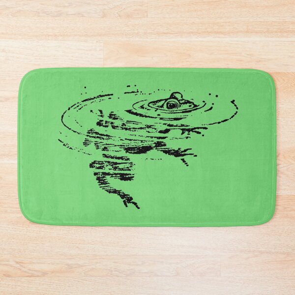 Item preview, Antique Swimming Bull Frog  designed and sold by Pixelchicken.