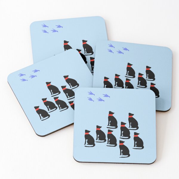 Item preview, Fly Little Birds Black Cats designed and sold by Pixelchicken.
