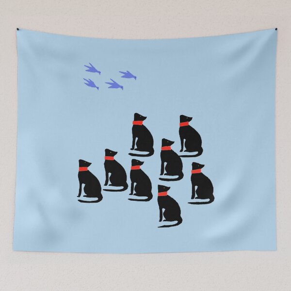 Item preview, Fly Little Birds Black Cats designed and sold by Pixelchicken.