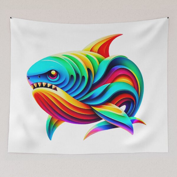 Item preview, 3D Rainbow Shark designed and sold by Deepy1.