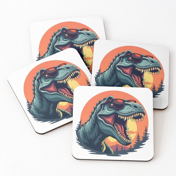 Item preview, The Cool Sunset T-Rex with Sunglasses designed and sold by Trending Designs.