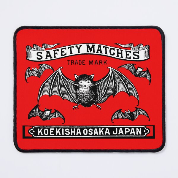 Item preview, Japanese Safety Matches Matchbox Art Flying Bats designed and sold by Pixelchicken.