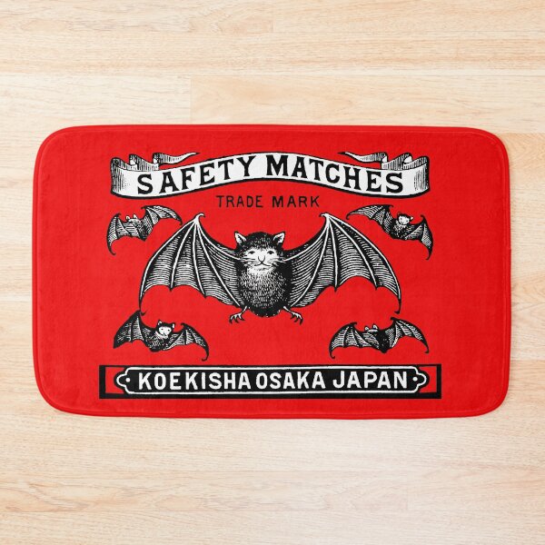 Item preview, Japanese Safety Matches Matchbox Art Flying Bats designed and sold by Pixelchicken.