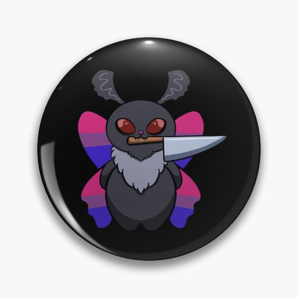 Item preview, Bi Menace Mothman (Unsupervised, Unhinged and outside of their lane) designed and sold by Paw Print Studios.