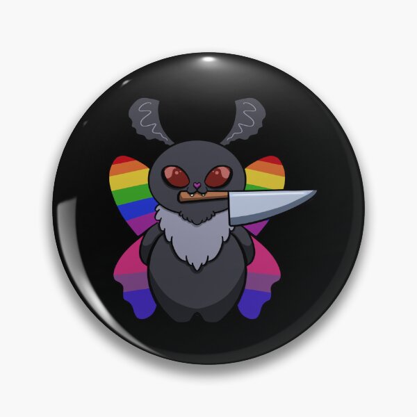 Item preview, Bi Menace Mothman (Rainbow Edition) (Unsupervised, Unhinged and outside of their lane) designed and sold by Paw Print Studios.