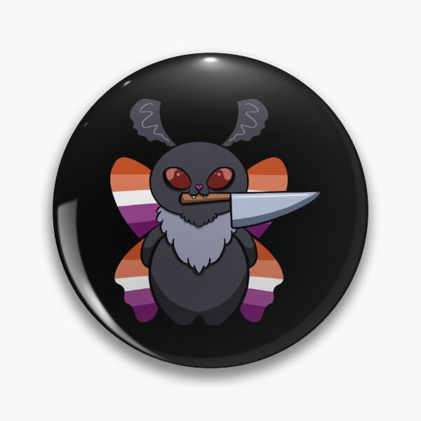 Item preview, Lesbian Menace Mothman (Unsupervised, Unhinged and outside of their lane) designed and sold by Paw Print Studios.