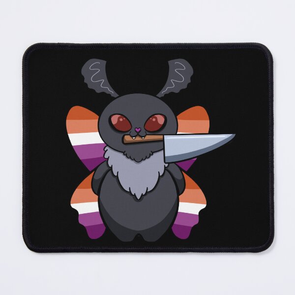 Item preview, Lesbian Menace Mothman (Unsupervised, Unhinged and outside of their lane) designed and sold by Paw Print Studios.