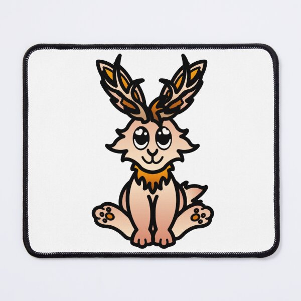 Item preview, A fluffy and cuddly jackalope companion designed and sold by Adorable Glow Designs.