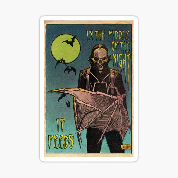 Vista previa del artículo con la obra «Murciélagos vampiros», diseñado y vendido por GambitsInk.
