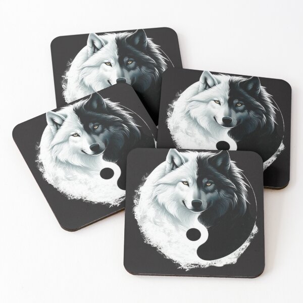 Item preview, Wolf Yin Yang designed and sold by gpkool.