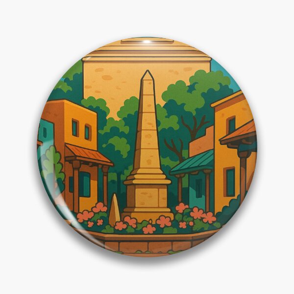 Item preview, Santa Fe Plaza with Cathedral and Obelisk – New Mexico Landmark designed and sold by Places On Earth.