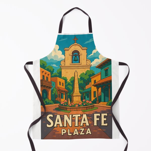 Item preview, Santa Fe Plaza with Cathedral and Obelisk – New Mexico Landmark designed and sold by Places On Earth.