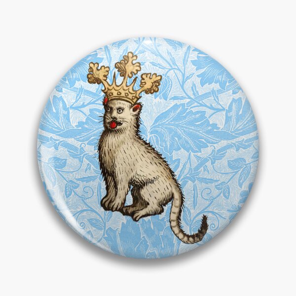 Item preview, Sassy Medieval Royal Cat with a Gold Crown designed and sold by Pixelchicken.